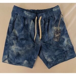 New Fair Harbor Men's Mastos-Anchor Trunk Shorts Lined Clark Blue Size Medium